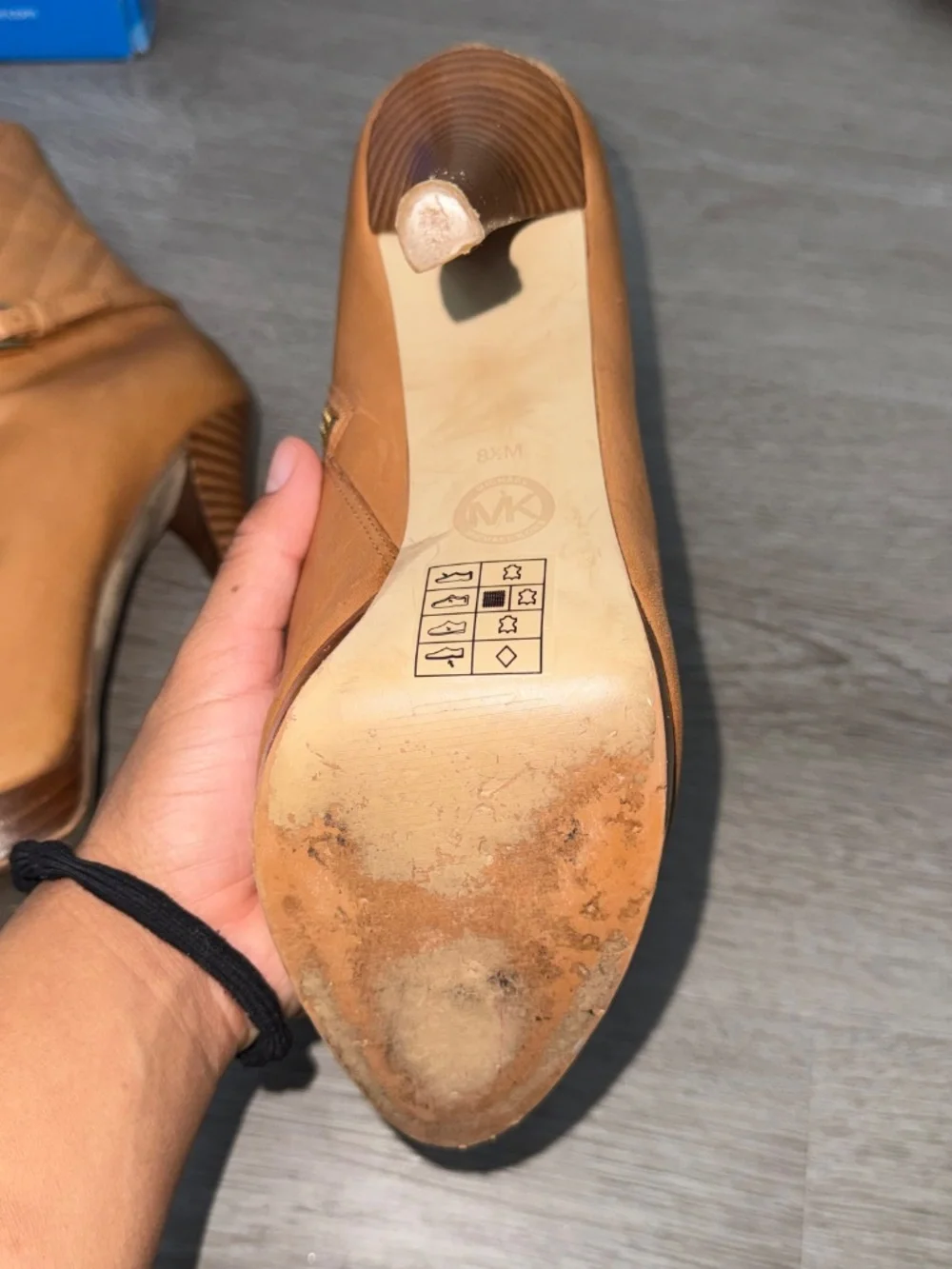 Michael Kors leather ankle booties